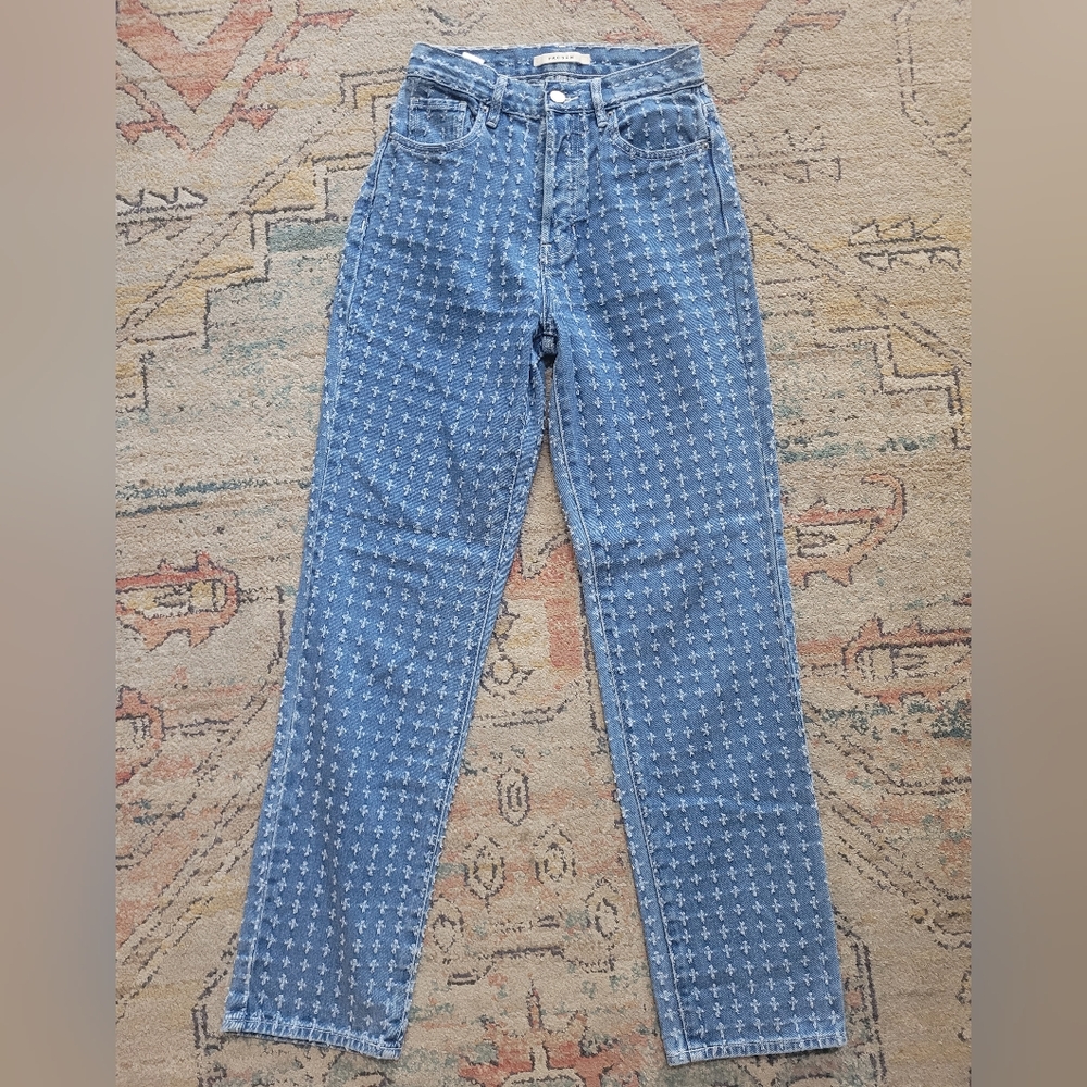 Sz 24 PacSun Womens Dad Jeans Pants Cool Design
